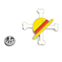 One Piece Luffy Hat Pattern Badge Pin Decoration Alloy Anime Brooch